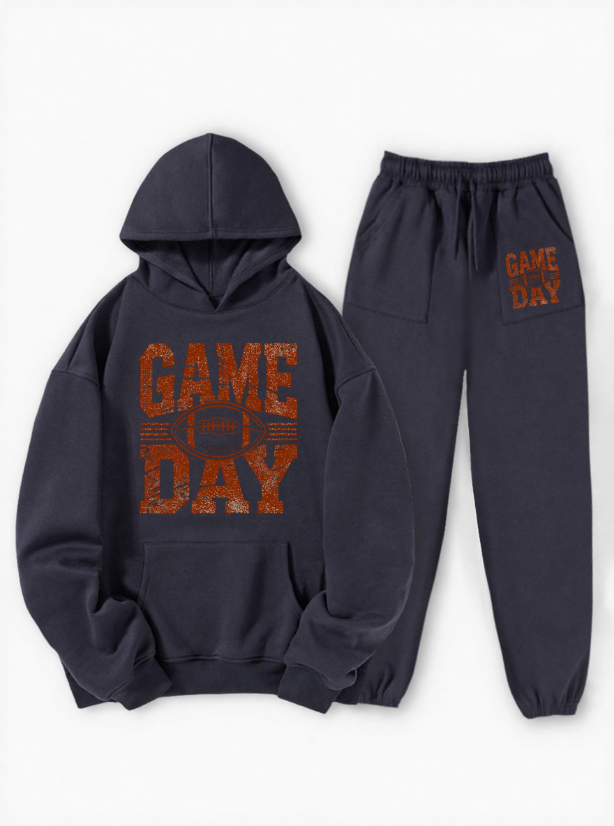 Vintage Game Day Fleece Hoodie Suit