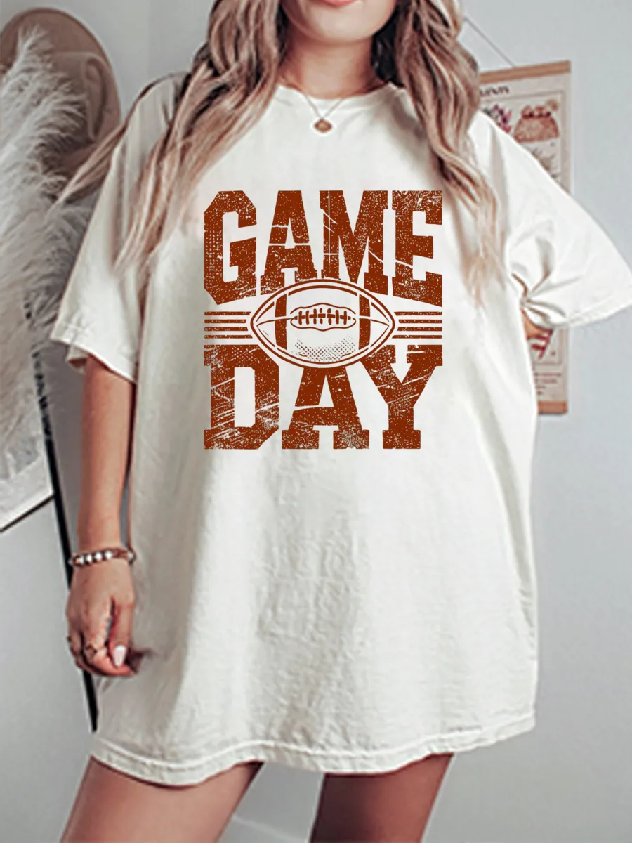 Vintage Game Day Oversize Graphic Tee