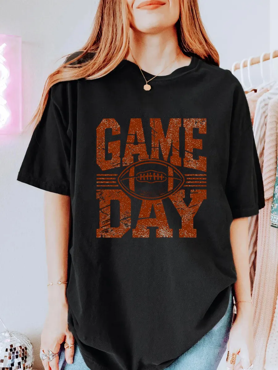 Vintage Game Day Oversize Graphic Tee