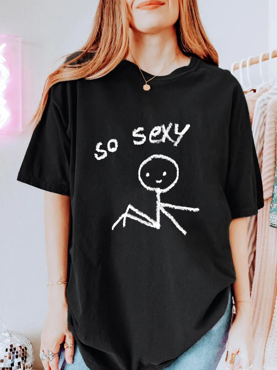 Vintage So Sexy Oversize Graphic Tee