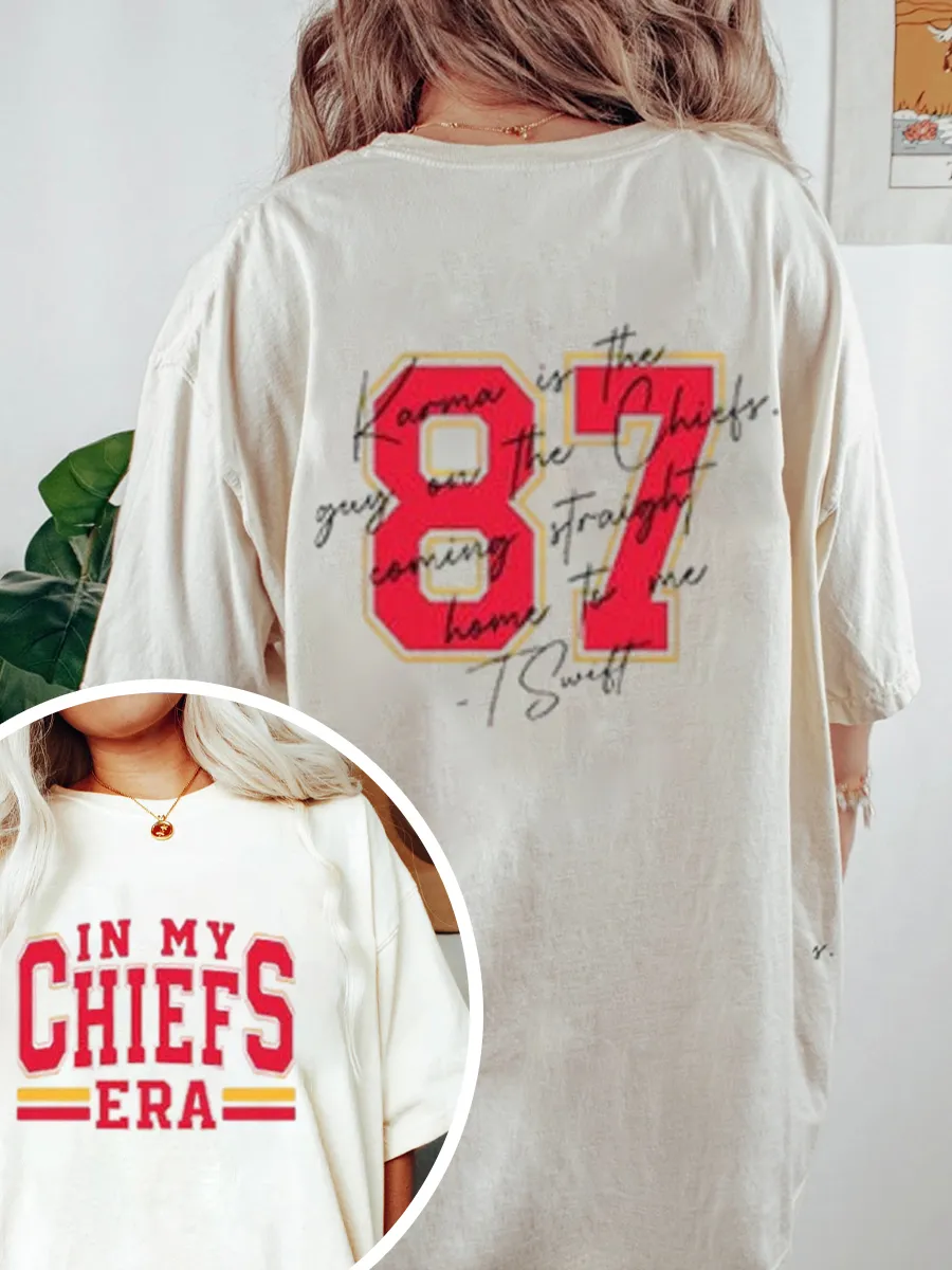 Vintage In My Chiefs Era Oversize Graphic Tee