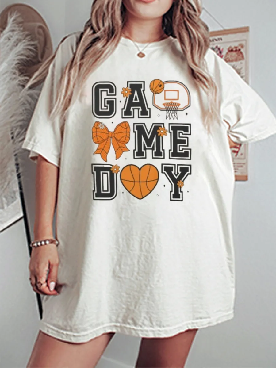 Vintage Game Day Oversize Graphic Tee
