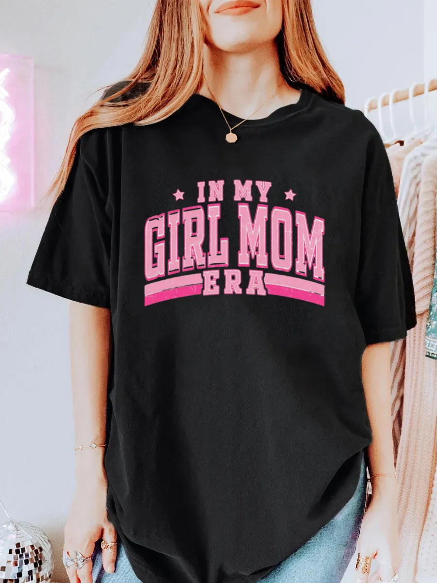 Vintage In My Girl Mom Era Oversize Graphic Tee