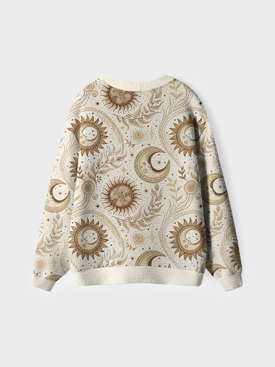 Vintage Spooky Season Black Cat And Ghost Cardigan Sweaters