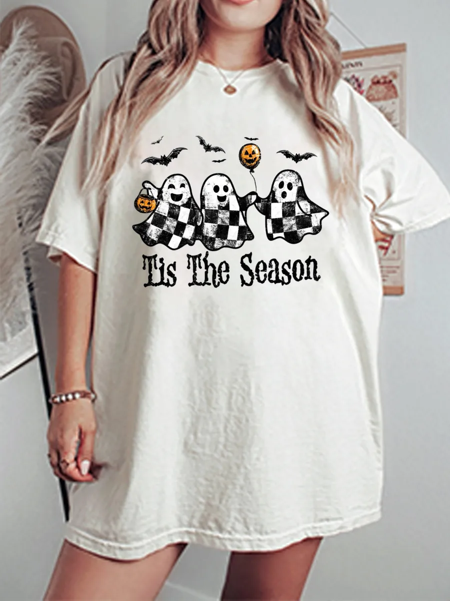 Vintage Tis The Season Oversize Graphic Tee