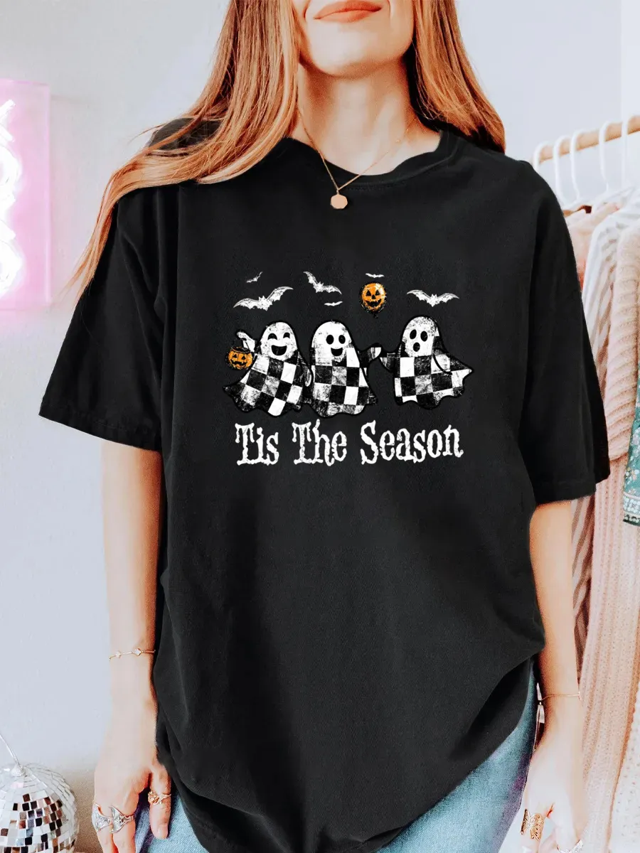 Vintage Tis The Season Oversize Graphic Tee