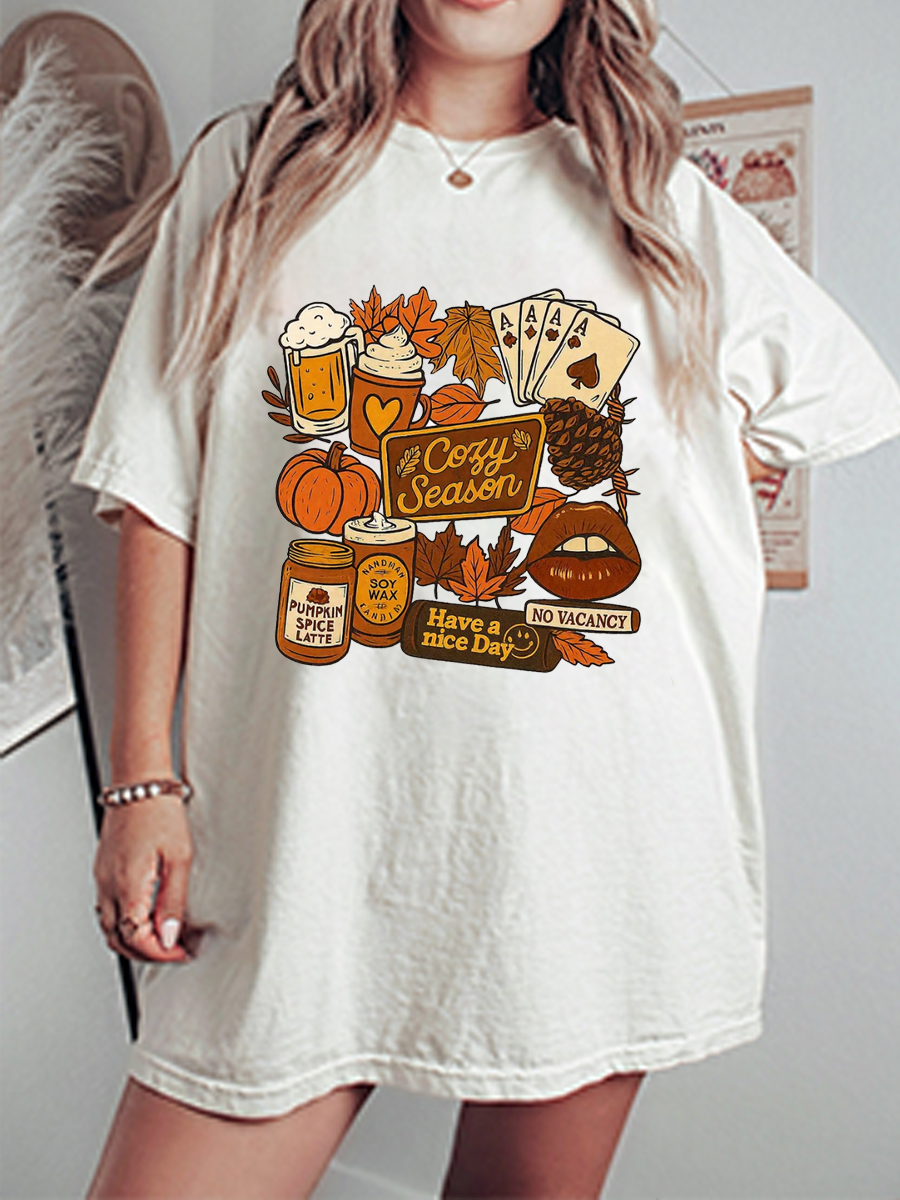 Vintage Have A Nice Day Oversize Graphic Tee