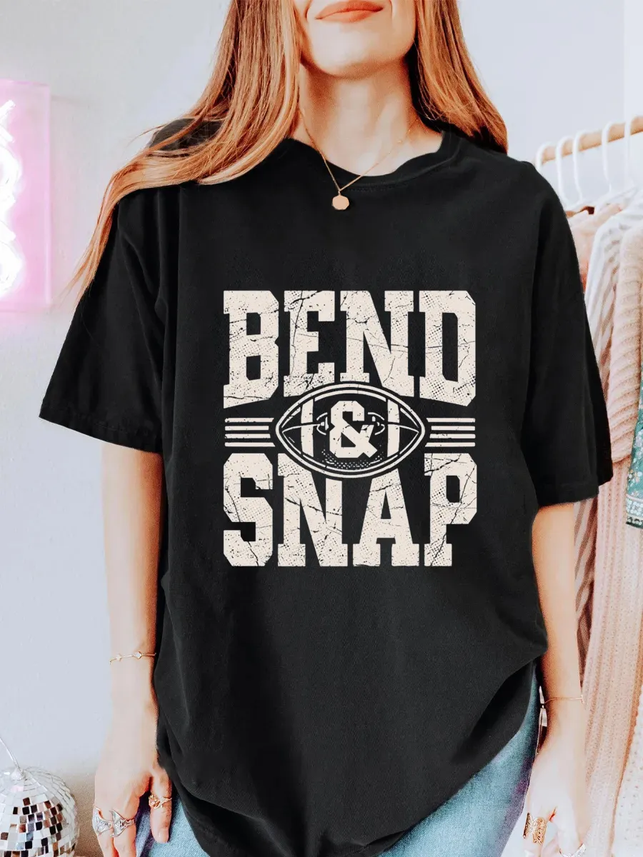 Vintage Bend And Snap Oversize Graphic Tee