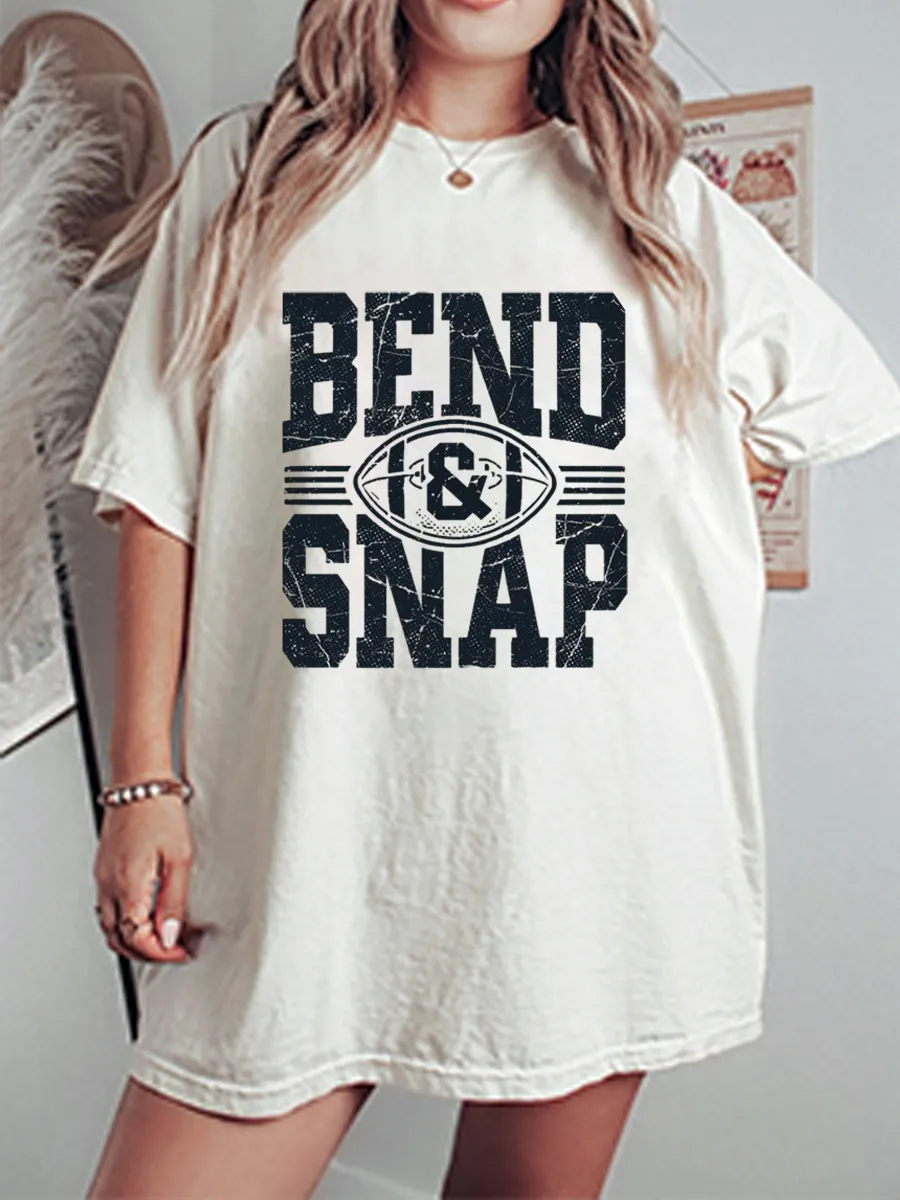 Vintage Bend And Snap Oversize Graphic Tee