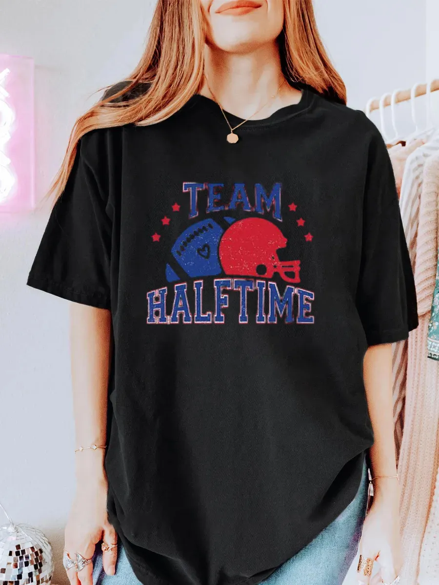 Vintage Team Halftime Oversize Graphic Tee