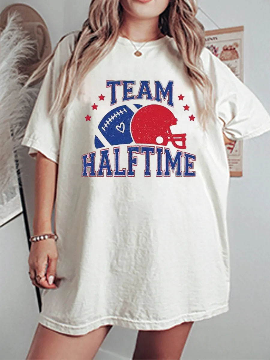 Vintage Team Halftime Oversize Graphic Tee