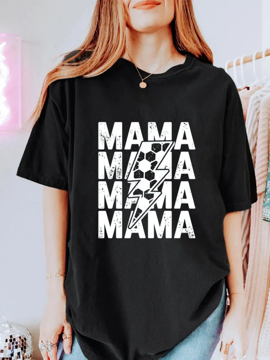 VintageSoccer Mama Oversize Graphic Tee