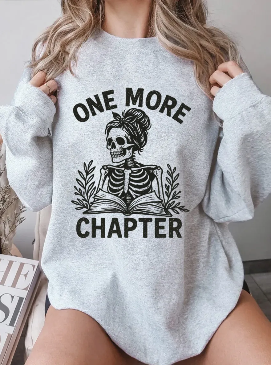 Vintage One More Chapter Oversize Graphic Sweatshirt