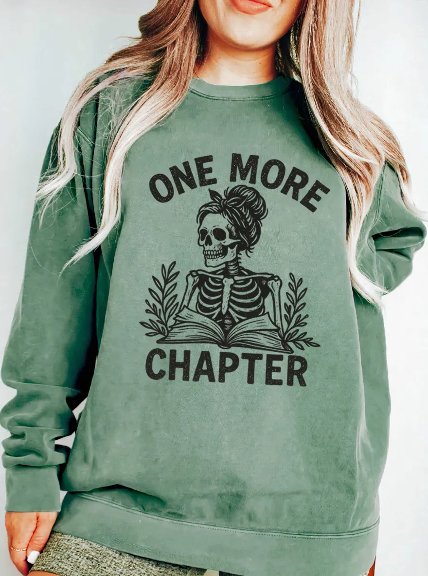 Vintage One More Chapter Oversize Graphic Sweatshirt
