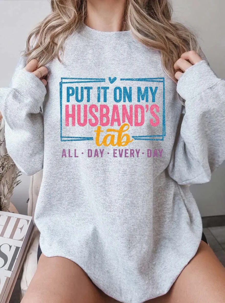 Vintage Husband's Problem Oversize Graphic Sweatshirt
