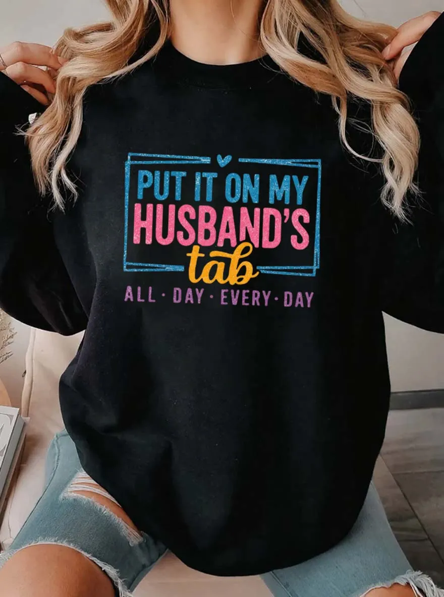 Vintage Husband's Problem Oversize Graphic Sweatshirt