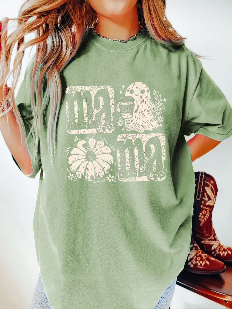 Vintage Fall Mama Oversize Graphic Tee