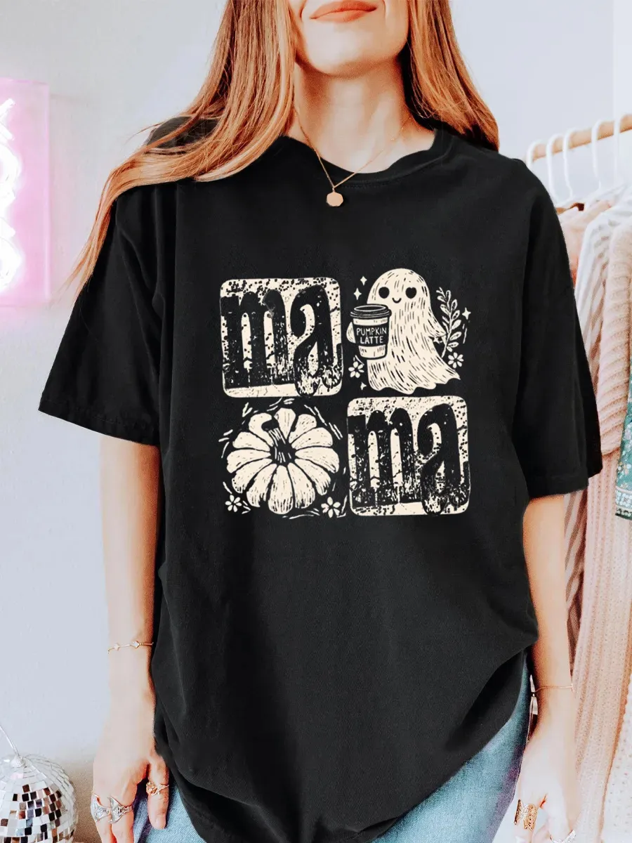Vintage Fall Mama Oversize Graphic Tee
