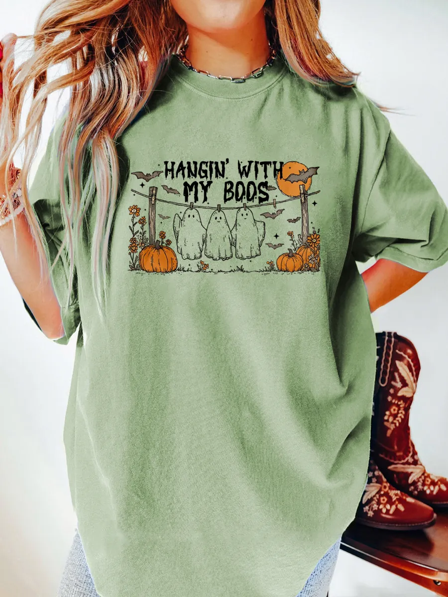 Vintage Hanging Ghost Oversize Graphic Tee