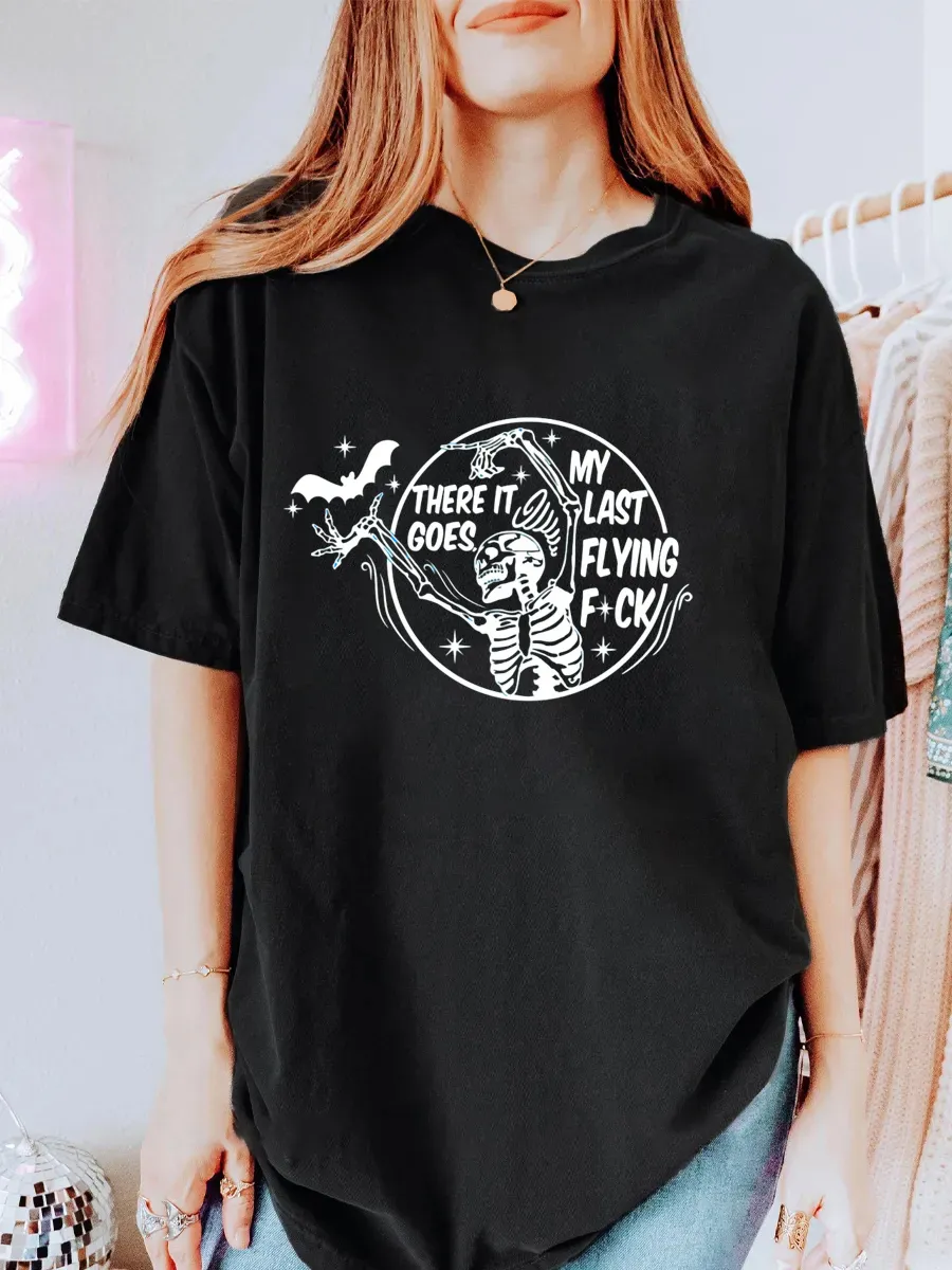 Vintage There It Goes My Last Flying Oversize Graphic Tee