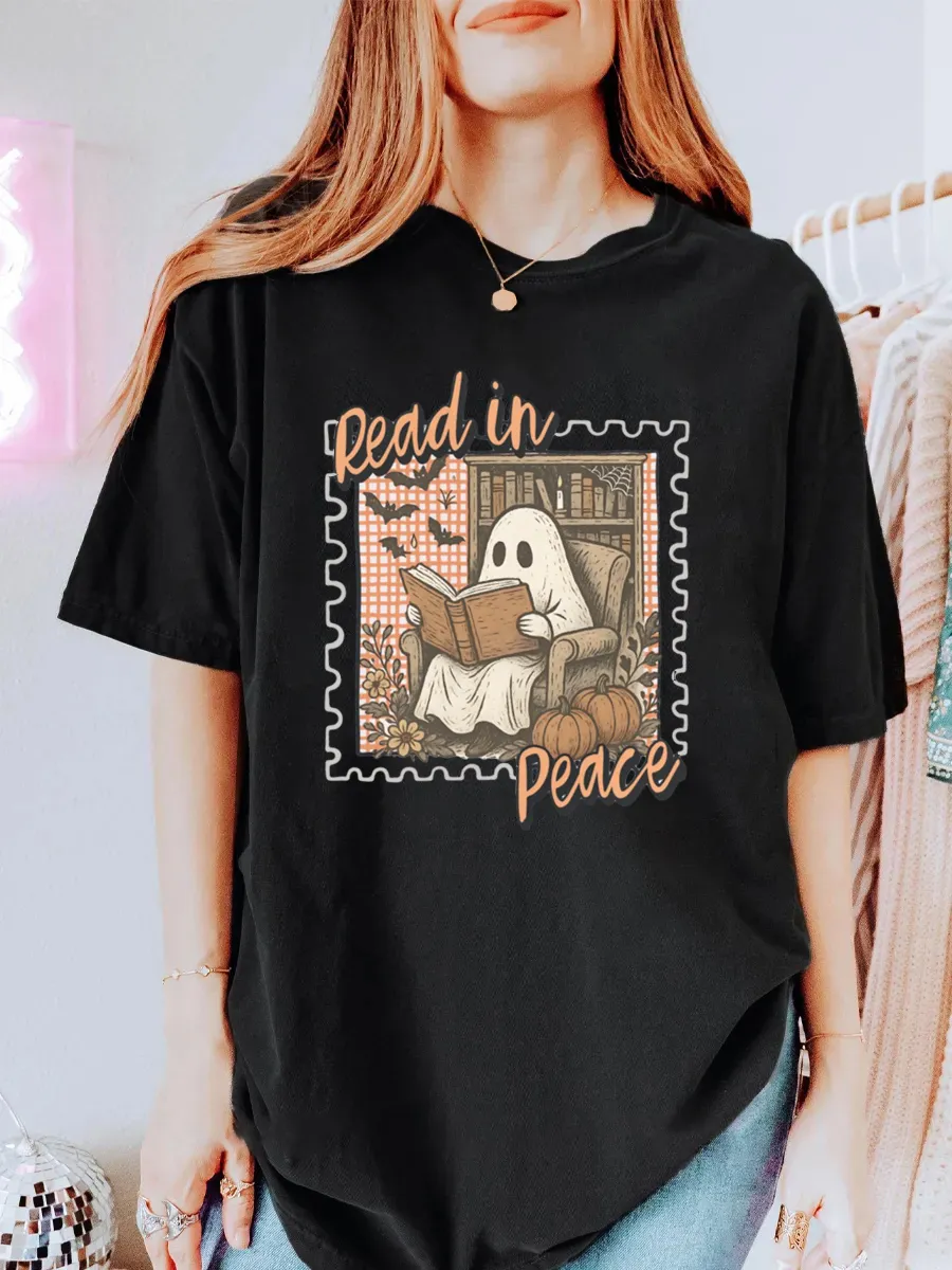 Vintage Bookish Oversize Graphic Tee
