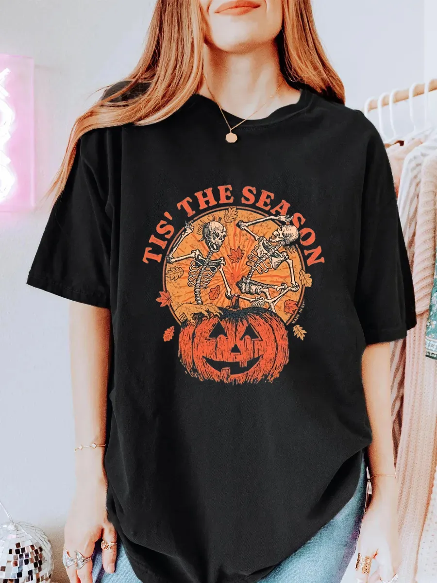 Vintage Tis' The Season Oversize Graphic Tee