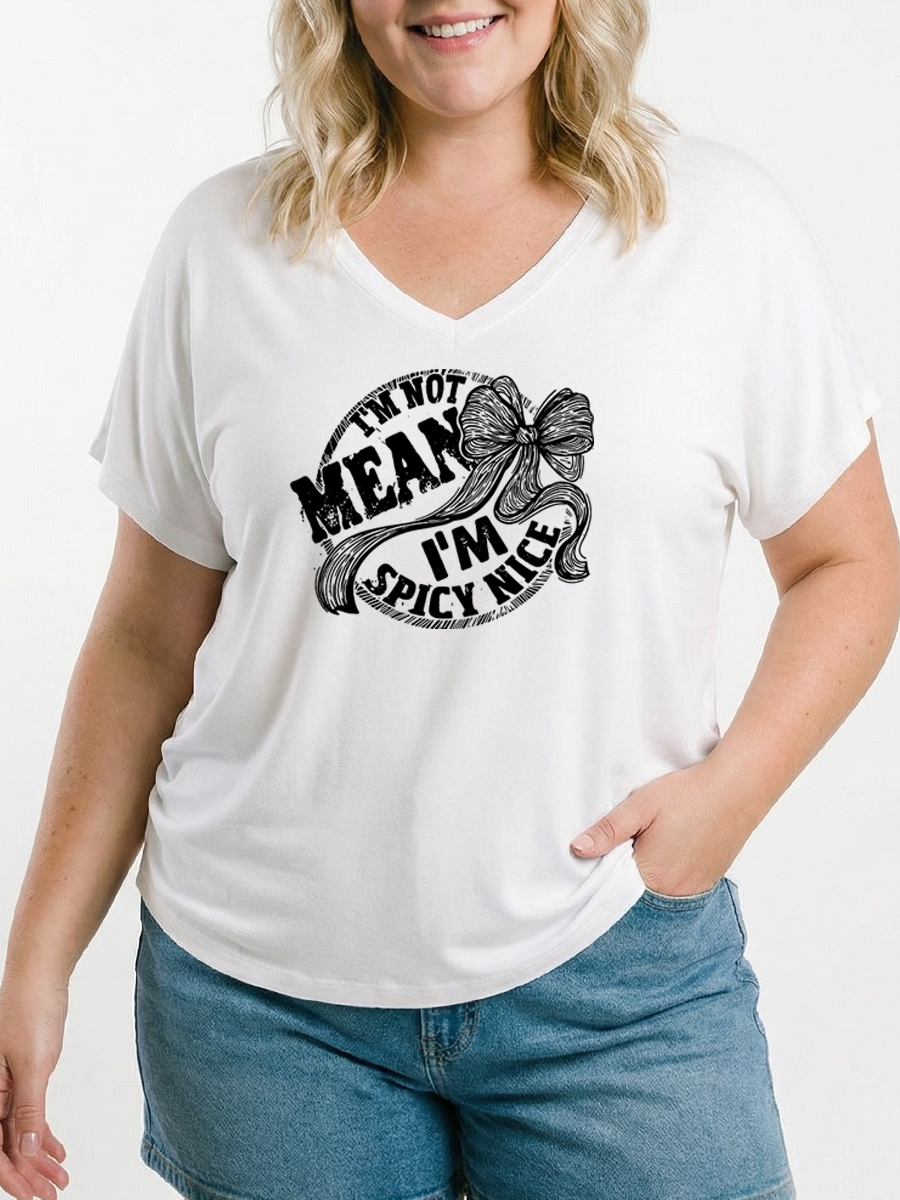 Vintage Eating Disorder Recovery Women's Modal V-Neck Slim Fit Sleeve Soft Graphic T-Shirt