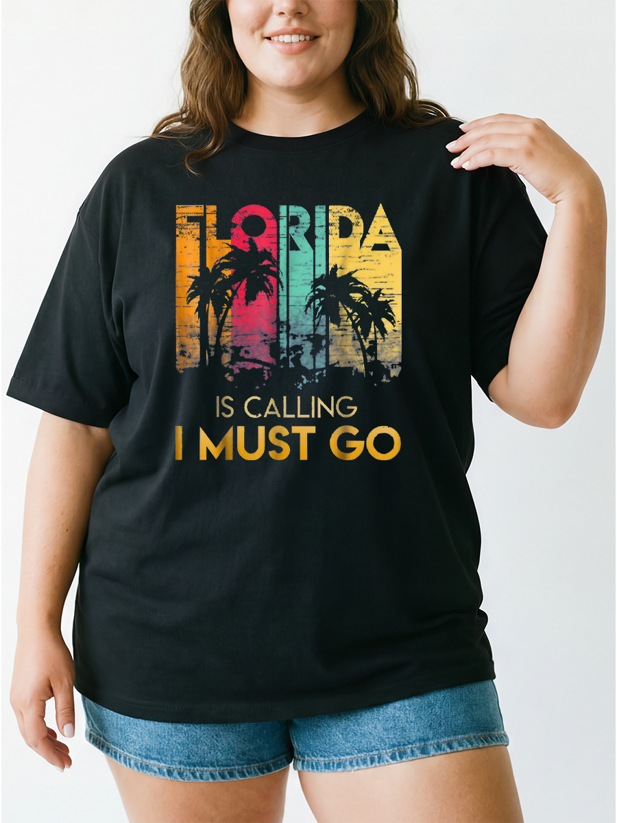 Vintage Sunshine State Souvenir Oversize Graphic Tee