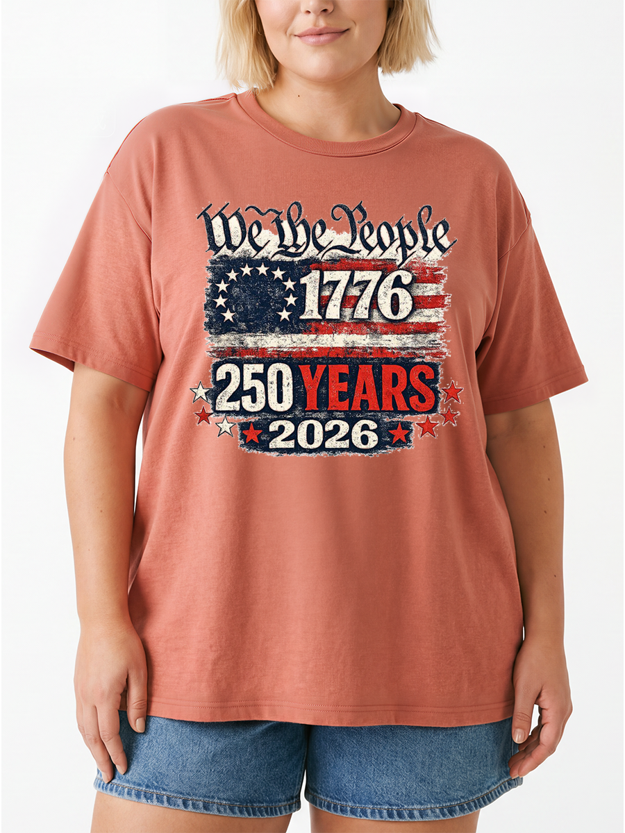 Vintage We The People Oversize Graphic Tee