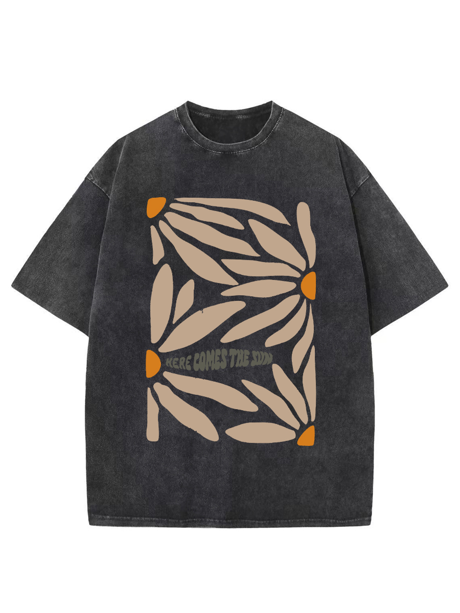 Vintage Here Comes The Sun Washed T-Shirt