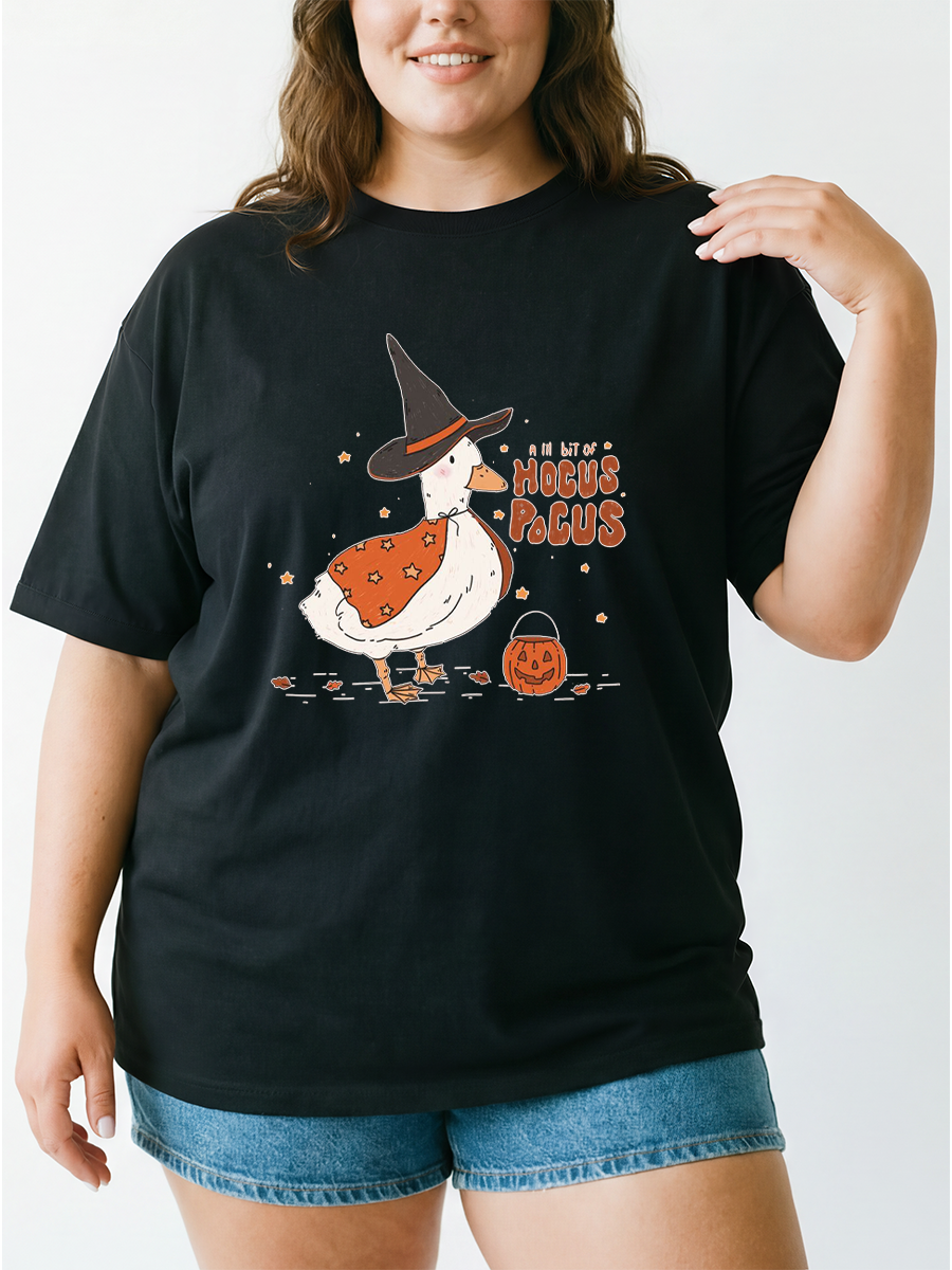 Vintage  A Little Bit Of Hocus Pocus Oversize Graphic Tee