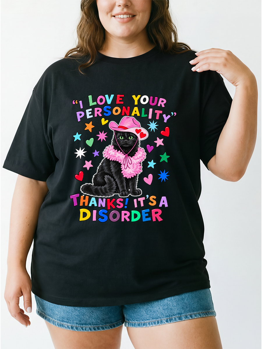 Vintage It’S A Disorder Oversize Graphic Tee