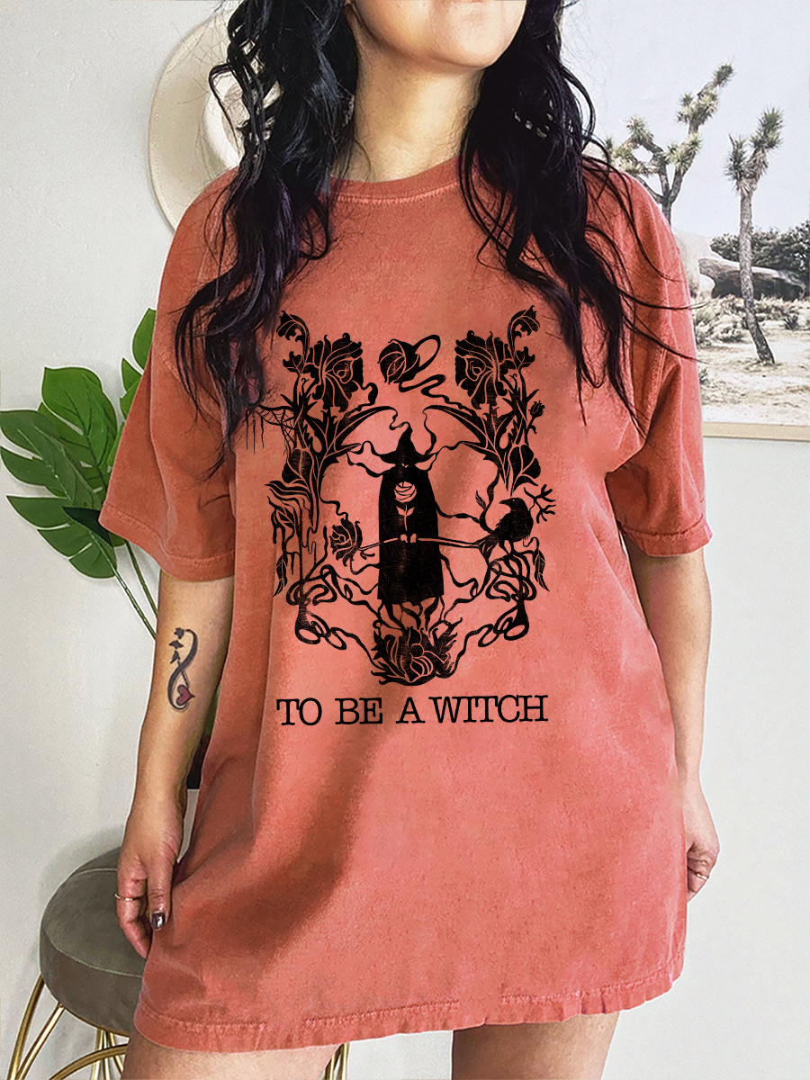 Vintage To Be A Witch Tee