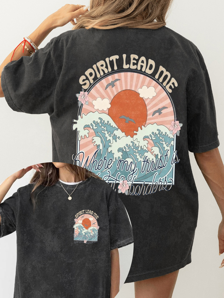 Vintage Spirit Lead Me Washed T-Shirt