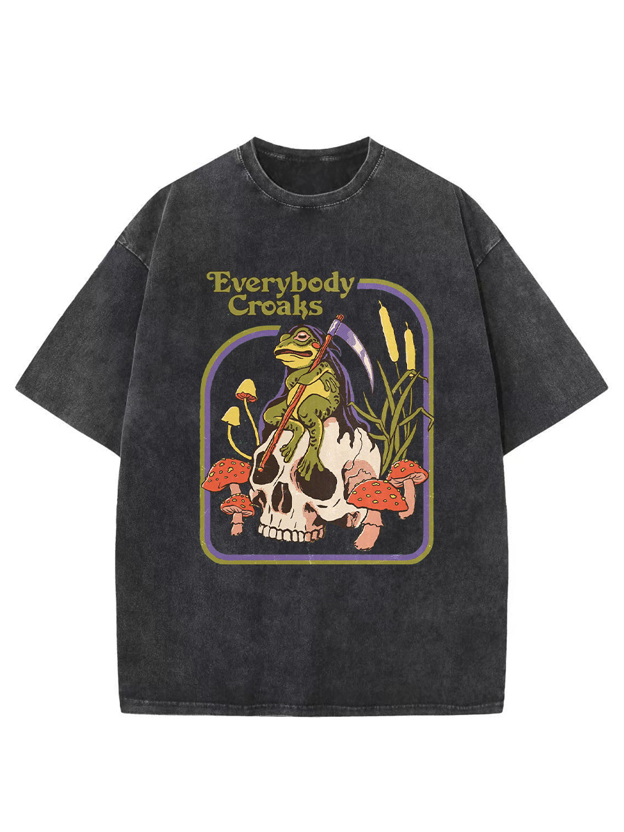 Vintage Everybodys Croaks Frog Washed T-Shirt