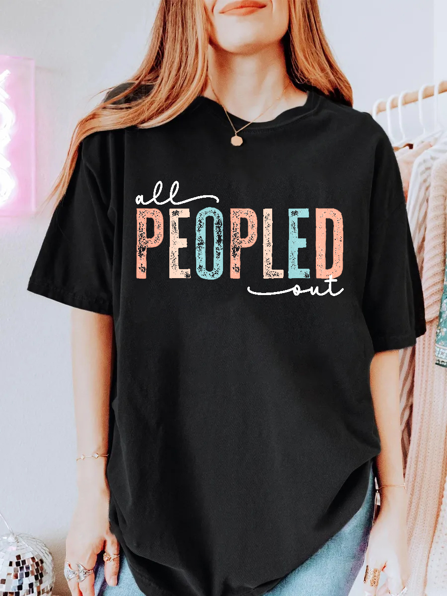 Vintage All People Out Oversize Graphic Tee