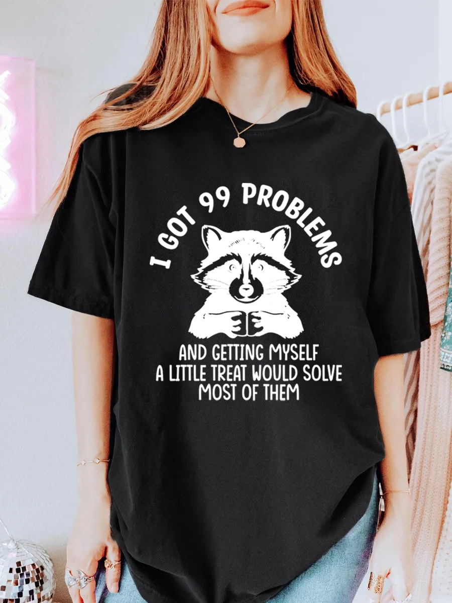 Vintage I Got 99 Problems Oversize Graphic Tee
