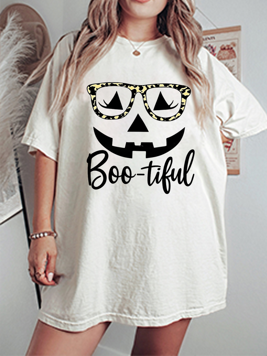 Vintage Boo-Tiful Oversize Graphic Tee