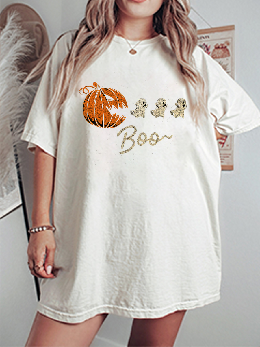 Vintage Boo Oversize Graphic Tee
