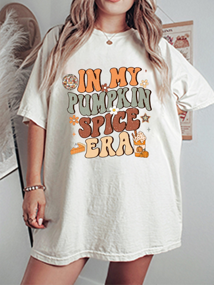Vintage Halloween Ghost Oversize Graphic Tee