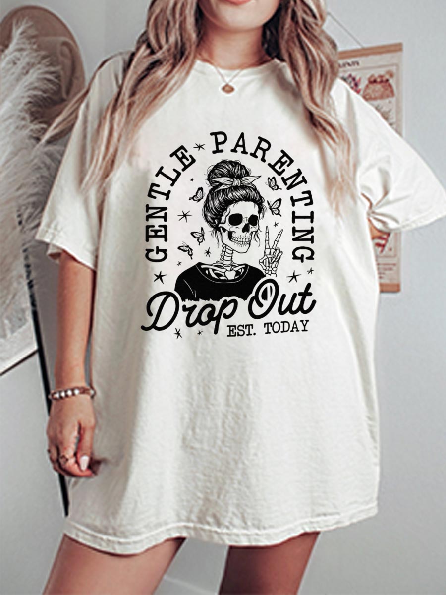 Vintage Mom Life Oversize Graphic Tee