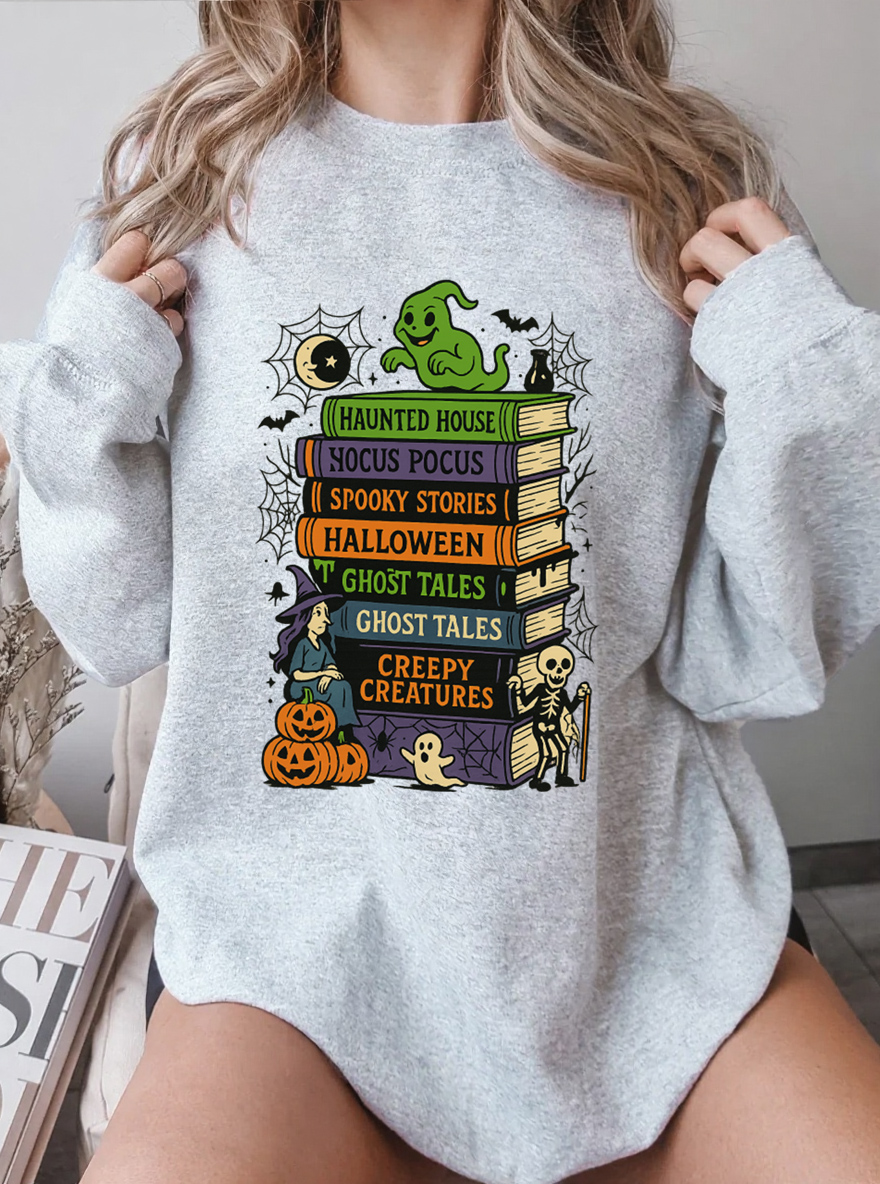 Vintage Halloween Oversize Graphic Sweatshirt