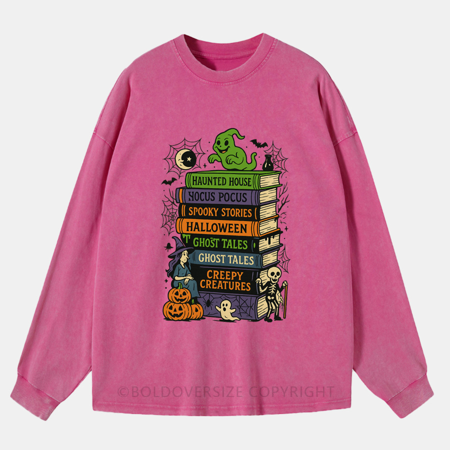 Vintage Halloween Washed Long Sleeve Shirt
