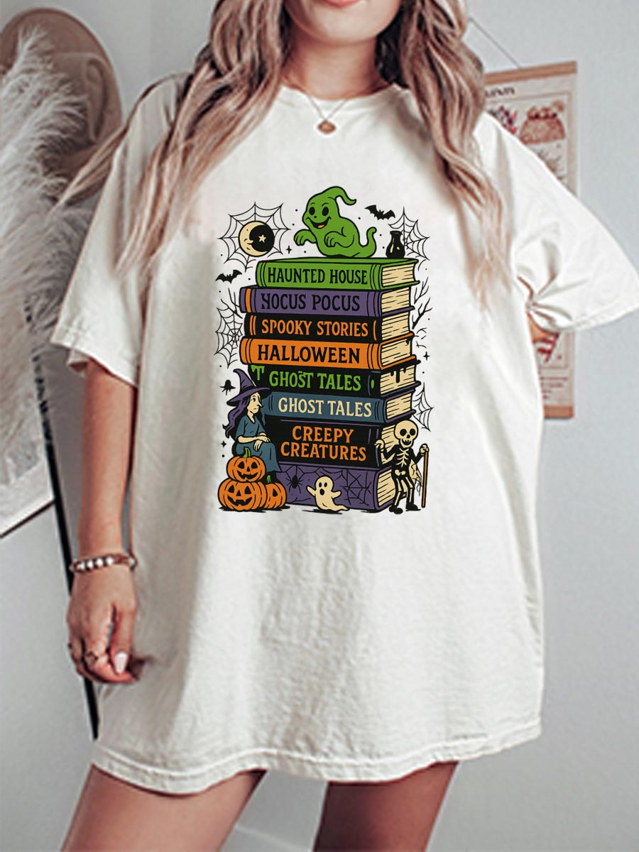 Vintage Halloween Oversize Graphic Tee