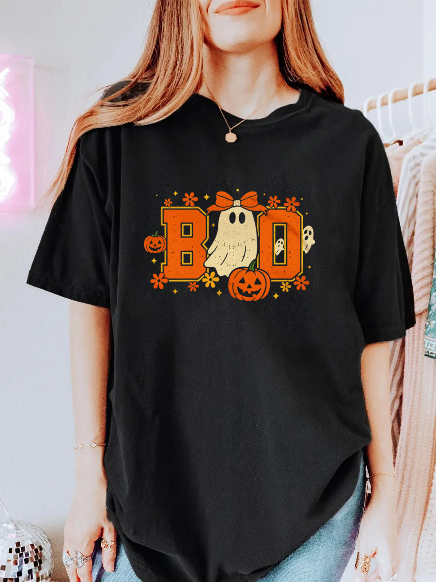Vintage Boo Oversize Graphic Tee