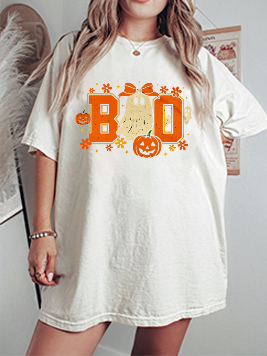 Vintage Boo Oversize Graphic Tee