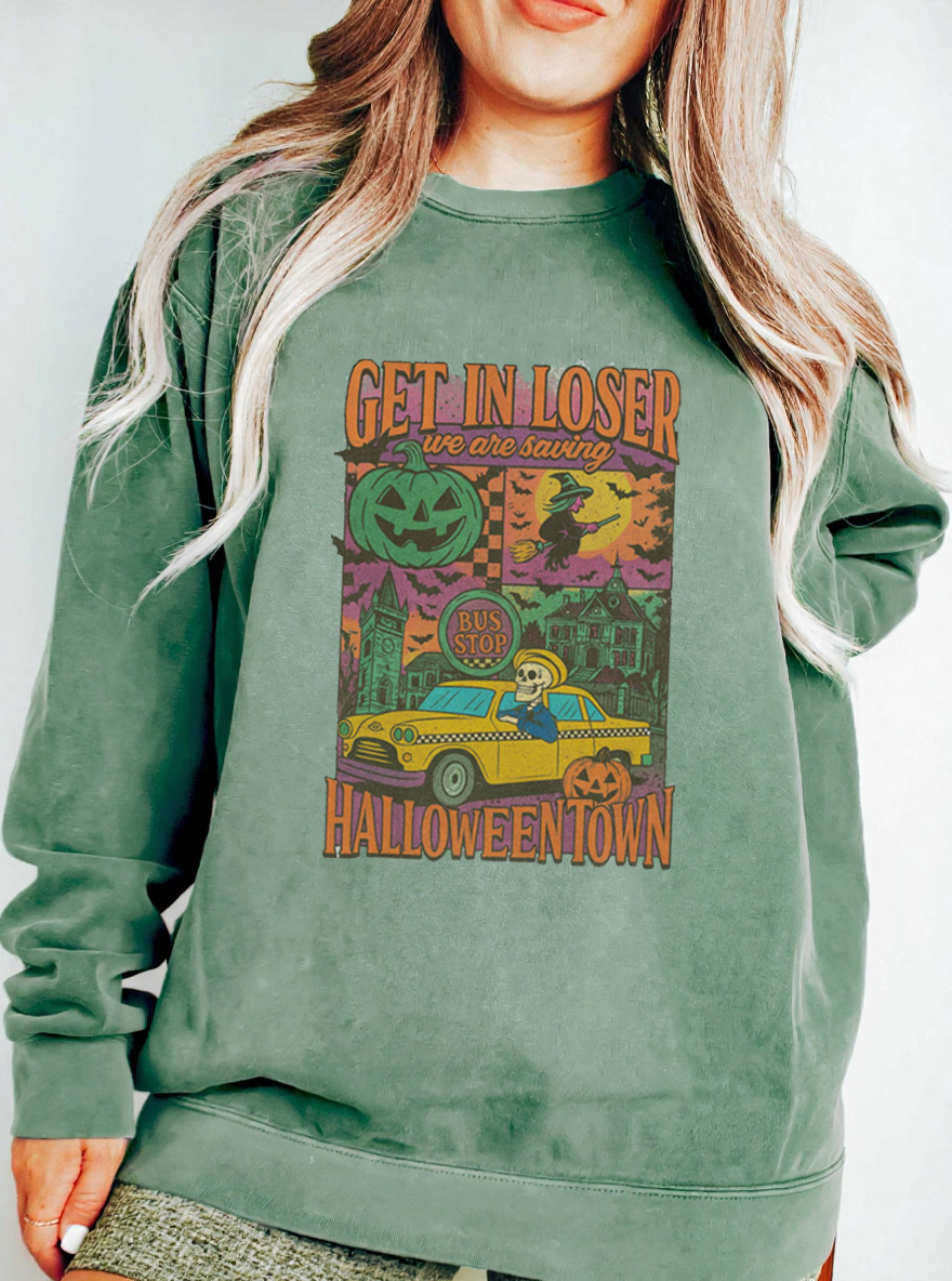 Vintage Get In Looser Oversize Graphic Sweatshirt