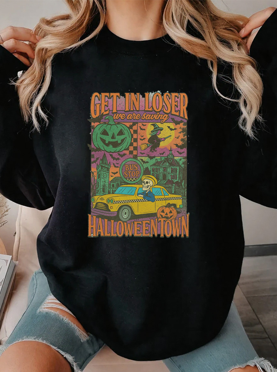 Vintage Get In Looser Oversize Graphic Sweatshirt