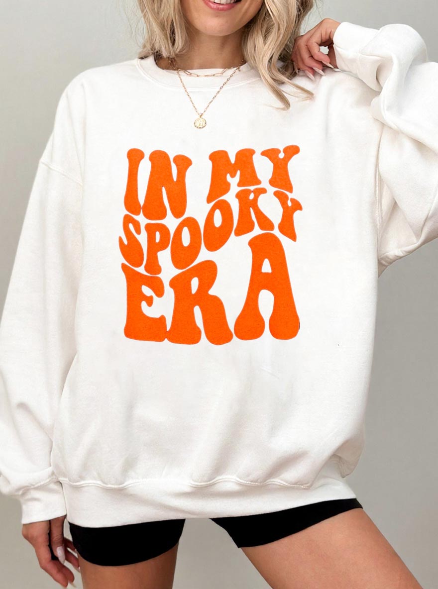Vintage In My Spooky Era Oversize Graphic Sweatshirt