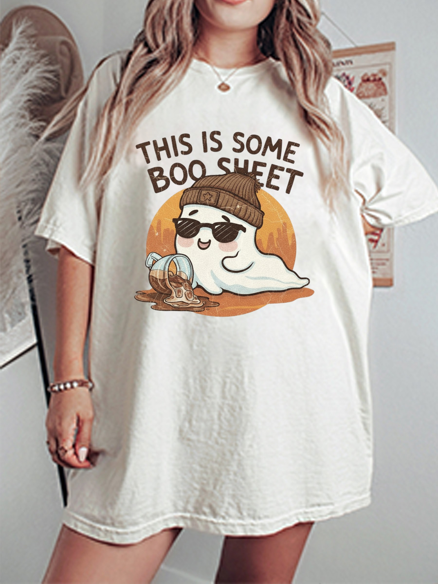 Vintage This Is Some Boo Sheet Oversize Graphic Tee
